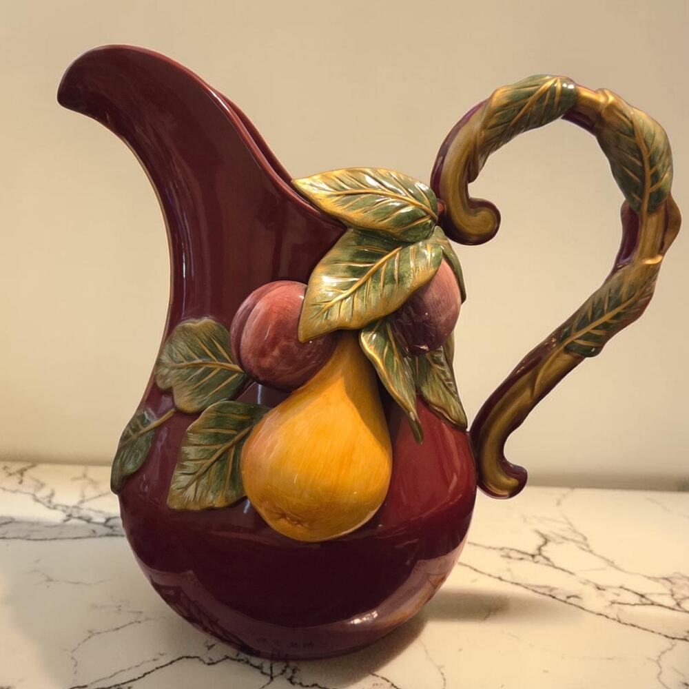 Fitz and Floyd Classics Renaissance Collection Pitcher 62 Ounce Excellent Shape